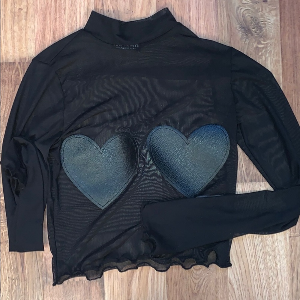 Fashion Nova mesh top- NWOT✨